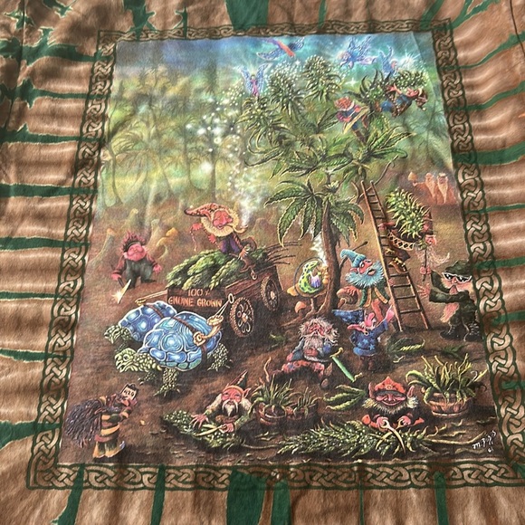 Hippie Life Gnome Grown Tie-Dye t shirt - Picture 4 of 6